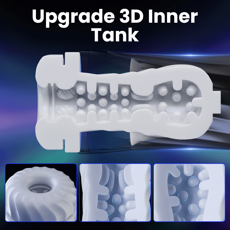Dreamer -  Glans and corona stimulation 3 Rotating 5 Thrusting 5 Vibrating Heating Male Stroker