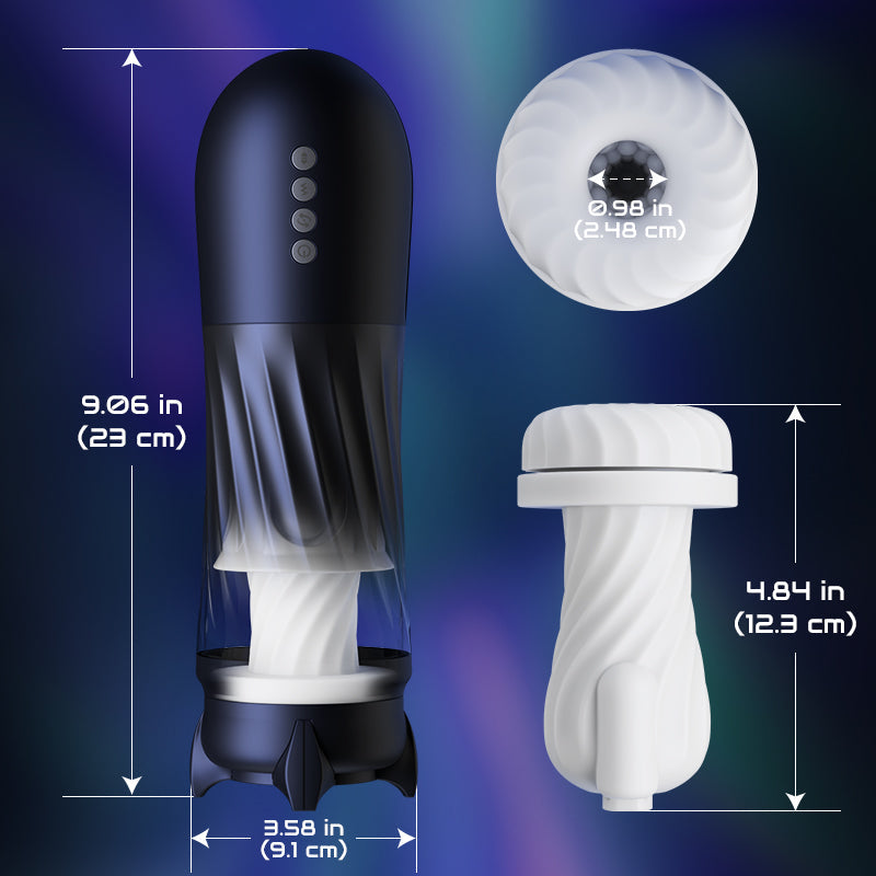 Dreamer -  Glans and corona stimulation 3 Rotating 5 Thrusting 5 Vibrating Heating Male Stroker