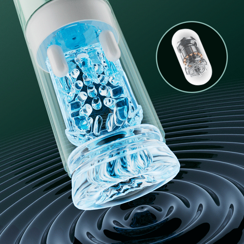 Heaven - 7 Frequency Powerful Suction & Tongue Licking Masturbator Cup 5-in-1 Thrusting & Rotating Male Sex Toy