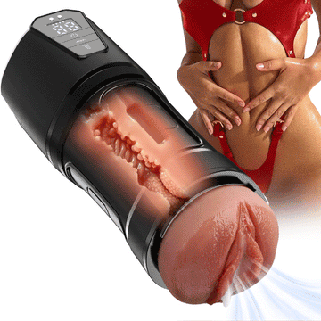 【Free  Shipping】Challenger - 10 Vibrations, 5 Suctions, Ultra-Realistic Vagina, Simulated Masturbator