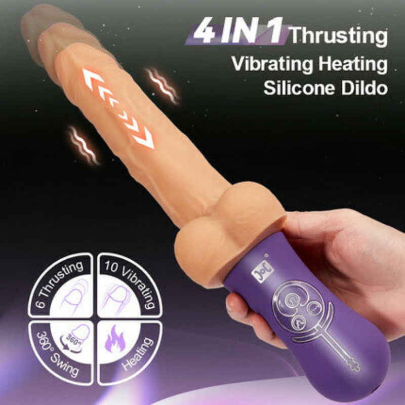 Allovers - 4-in-1 多機能振動加熱スイングピストンディルド
