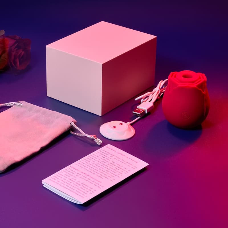 AcmeJoy 7 Suction Oral Sex Rose Clitoral Stimulator Vibrator