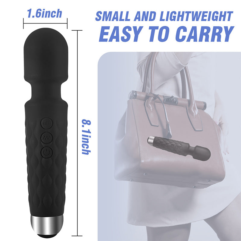 AcmeJoy 8 Speeds 20 Frequencies Vibrating AV Clitoral G-Spot Massager