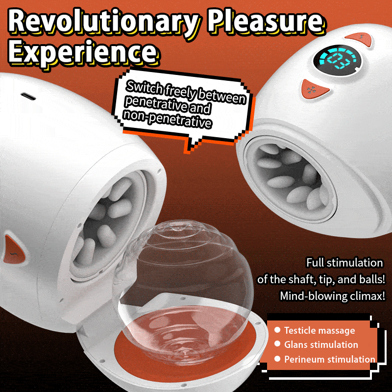 Explorer - เครื่องนวดชายไฟฟ้าแบบหมุนได้ พร้อมระบบกระแทกแบบลูกสูบ, การสั่นสะเทือนที่ส่วนหัว และการนวดอัณฑะ