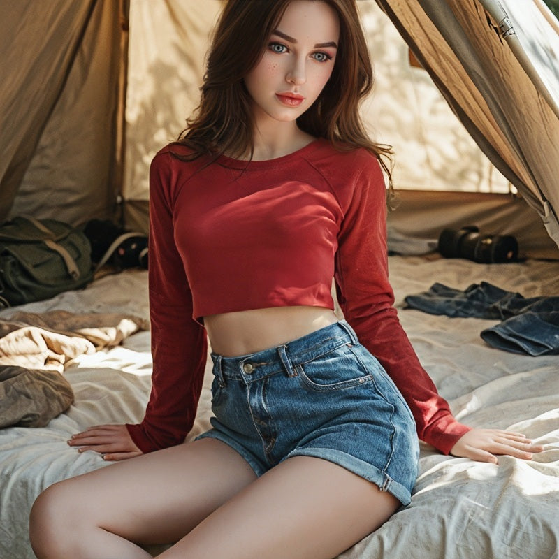 【$200 Off For 3 Days Only】Elara - 62.5 In Enchanting Red-Haired Blue Eyes Muse Girl Life-Sized Sex Doll