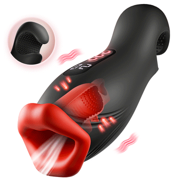 【Non-Stop Extraction】Enchantment - 9 Vibrations 4 Suctions Clamping Suction Oral Simulation Male Masturbator