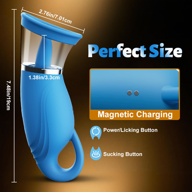 Sierra - Suction Intensity Tongue-licking Clit & Nipple Stimulator