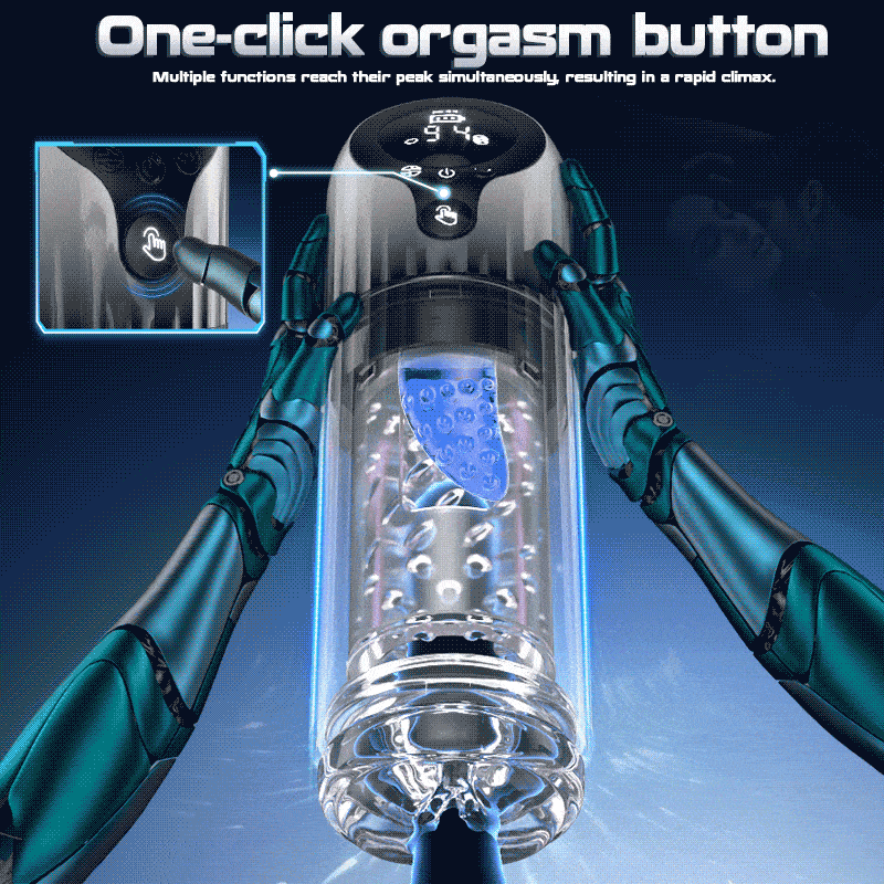 【Free lube!】Nymph -  9 Rotating & 4 Suction & Licking Pocket Pussy One-Touch Boost Automatic Male Masturbator