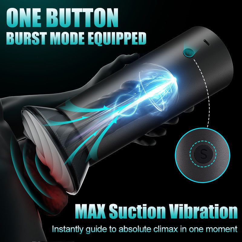 【Suck You Hollow】Bliss - 9 Suction Modes & Powerful Vibration 2.8x Wide Sleeve Electric Male Masturbator Cup