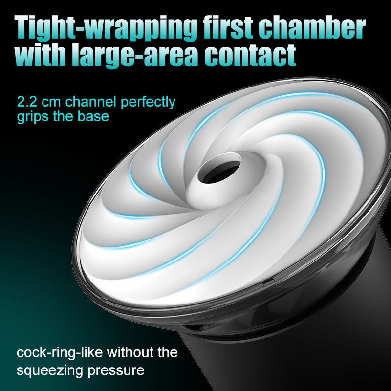 【Suck You Hollow】Bliss - 9 Suction Modes & Powerful Vibration 2.8x Wide Sleeve Electric Male Masturbator Cup