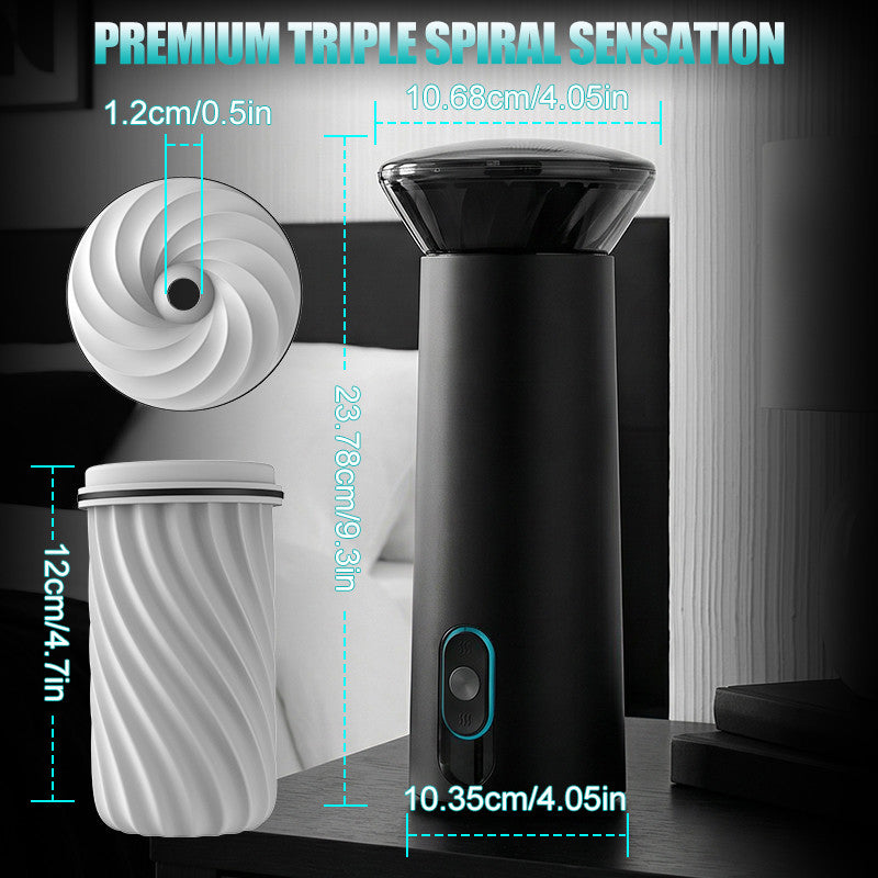 【Suck You Hollow】Bliss - 9 Suction Modes & Powerful Vibration 2.8x Wide Sleeve Electric Male Masturbator Cup