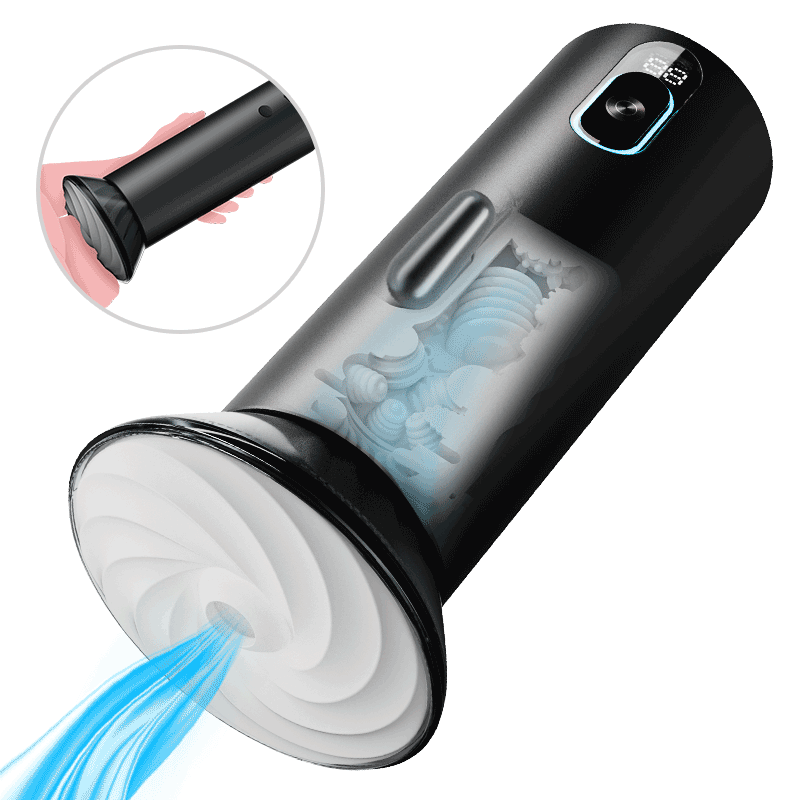 【Suck You Hollow】Bliss - 9 Suction Modes & Powerful Vibration 2.8x Wide Sleeve Electric Male Masturbator Cup