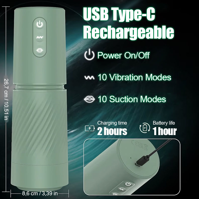 Abyss - 10 Suction & 10 Vibration Vacuum Penis Pump Enlargement Pump Male Masturbator