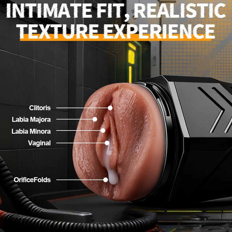 【Soul Sucking】Captain Titan – Masturbator with 5 Suction 9 Vibrations Realistic Riding & Squeezing Action for Intense