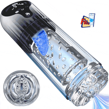 【Free lube!】Nymph -  9 Rotating & 4 Suction & Licking Pocket Pussy One-Touch Boost Automatic Male Masturbator