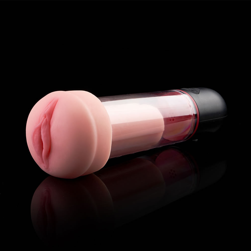 ปลอกรูปช่องคลอด S-HANDE Acmejoy แบบดูด 3 ระดับ สั่น 9 ระดับ สำหรับปั๊มเพิ่มขนาดชาย