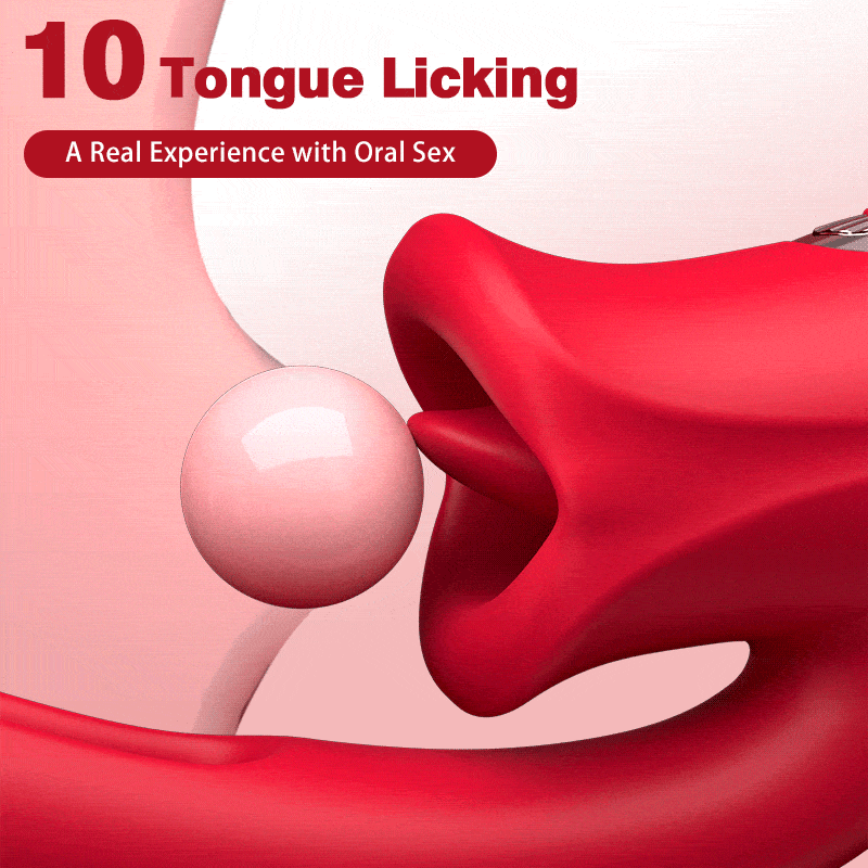 Bisou - Shaped Biting Soother with Vibration & Flapping