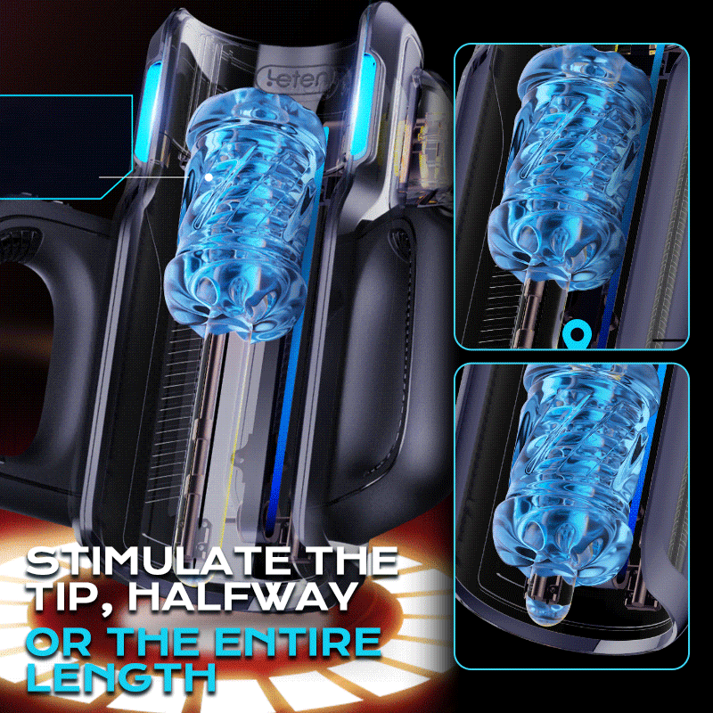 Leten - Interactive Transparent Stroker 10 ระดับการสอดใส่, ลึก 4.72 นิ้ว และเสียงครวญครางเสมือนจริง
