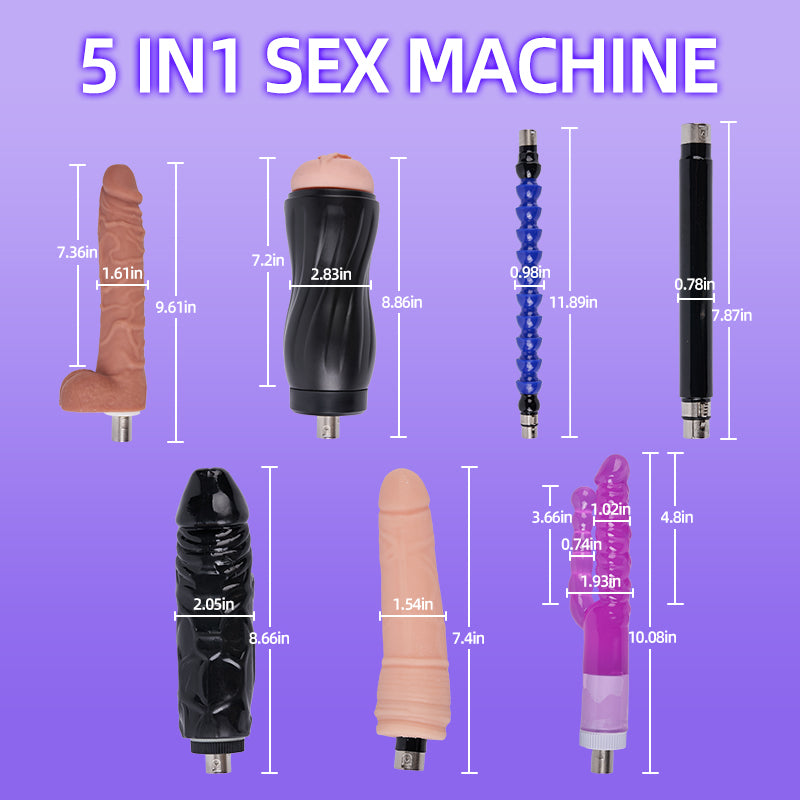 Acmejoy - เครื่องช่วยสำเร็จความใคร่ Dildo Sex Masturbation Machine รุ่น Iron Titan 400 สโตรก/นาที พร้อมอุปกรณ์เสริม 5 IN 1