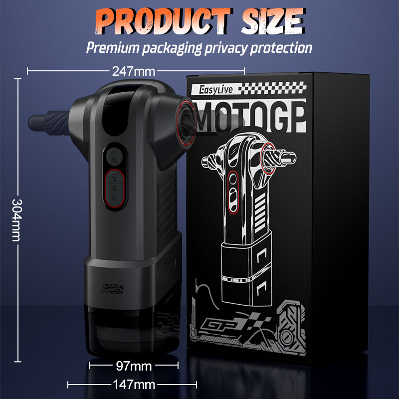 【ด้ามจับอัตโนมัติ】 Motopulse - 2 โหมดทำความร้อน, การสั่นสะเทือนแบบยืดไสลด์ 9 ความถี่, การปรับด้ามจับ, เครื่องช่วยสำเร็จความใคร่ชาย