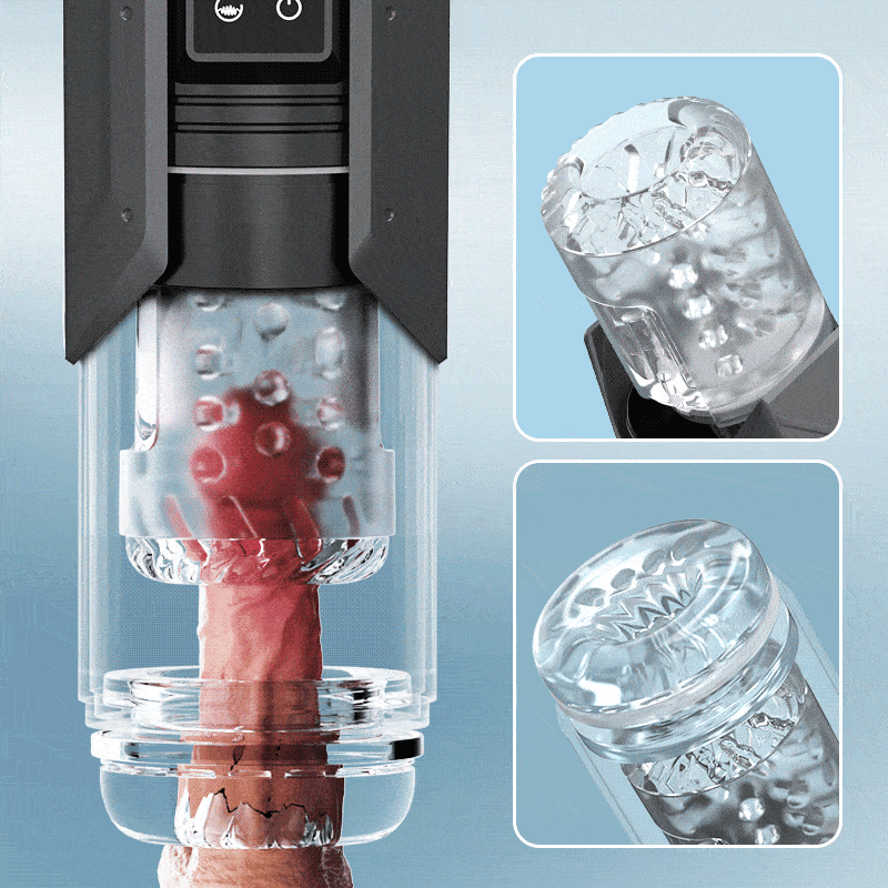 King - 100% Waterproof 4 IN 1 Automatic Masturbation Cup for Men