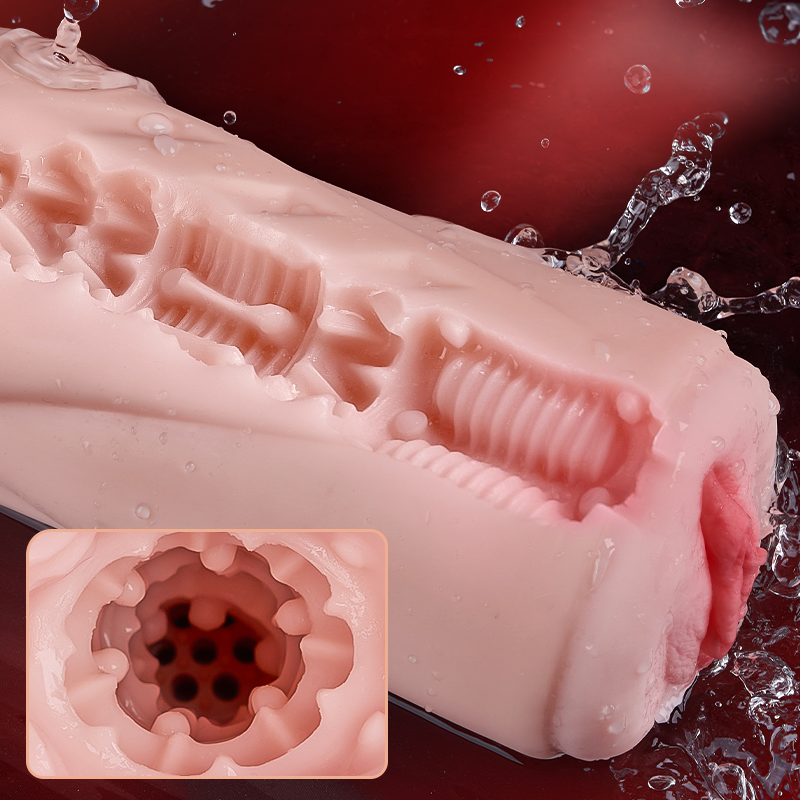 Acmejoy - อุปกรณ์สำเร็จความใคร่ชายแบบสอด มีระบบสั่น และมีปุ่มกดเลียนแบบช่องคลอดสมจริง