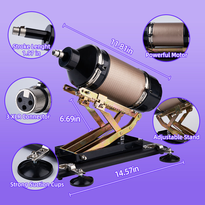 Acmejoy - เครื่องช่วยสำเร็จความใคร่ Dildo Sex Masturbation Machine รุ่น Iron Titan 400 สโตรก/นาที พร้อมอุปกรณ์เสริม 5 IN 1