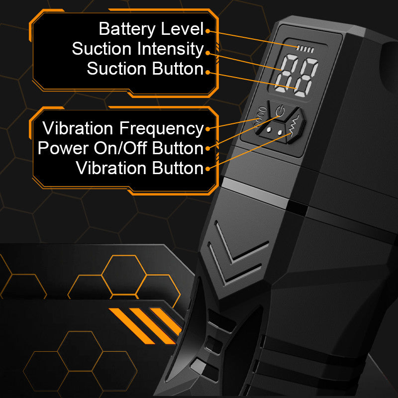 【Soul Sucking】Captain Titan – Masturbator with 5 Suction 9 Vibrations Realistic Riding & Squeezing Action for Intense