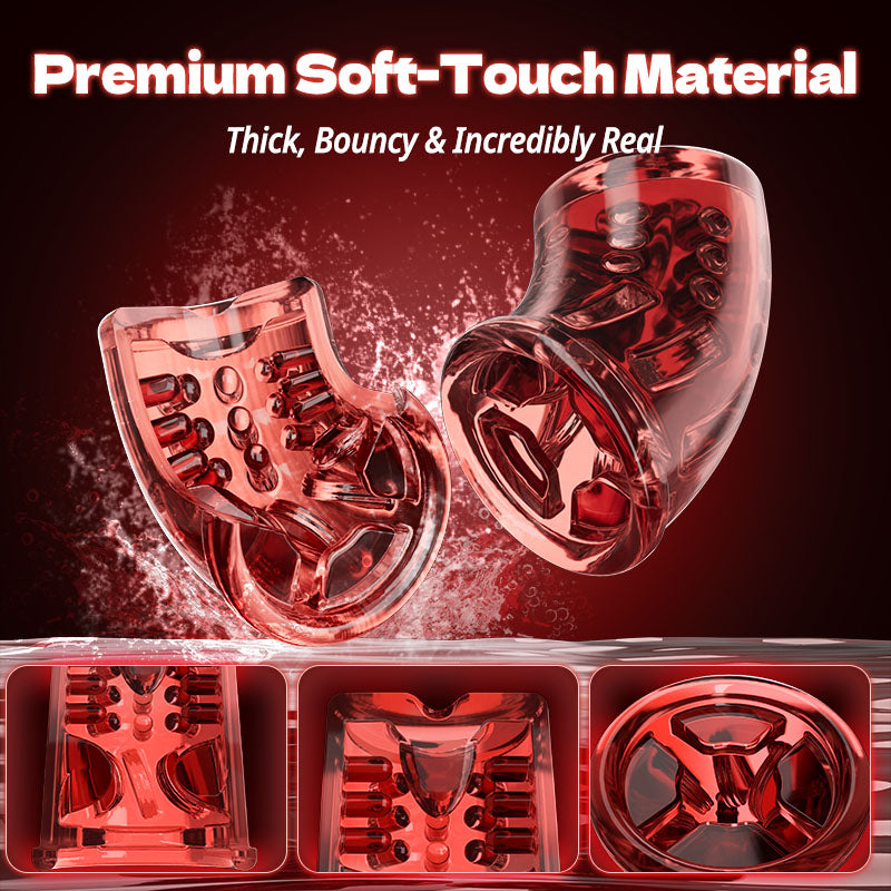 Terminator - Telescopic Rotating Male Masturbator - 9 Modes Sucking Thrusting with Handle