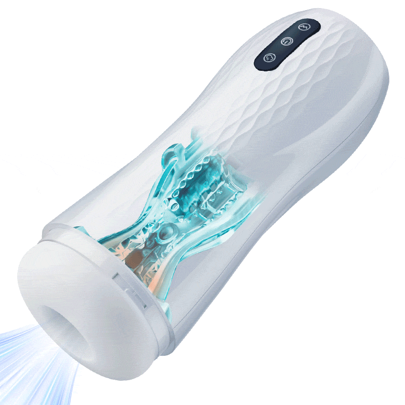 Acmejoy - Language Voice Male Stroker Masturbator With Heated Base, 5 Suction 10 Vibration