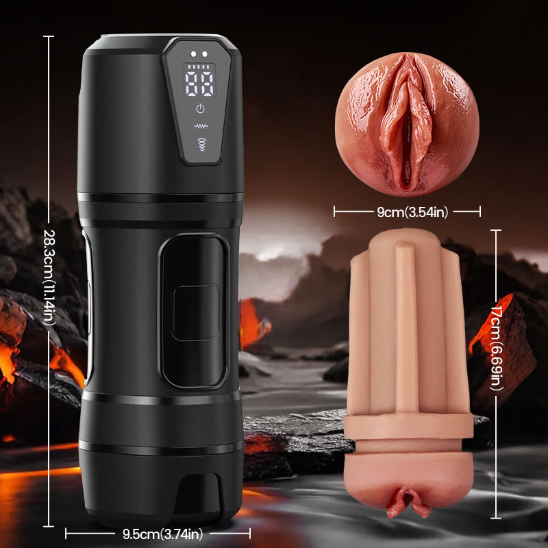 【Free  Shipping】Challenger - 10 Vibrations, 5 Suctions, Ultra-Realistic Vagina, Simulated Masturbator