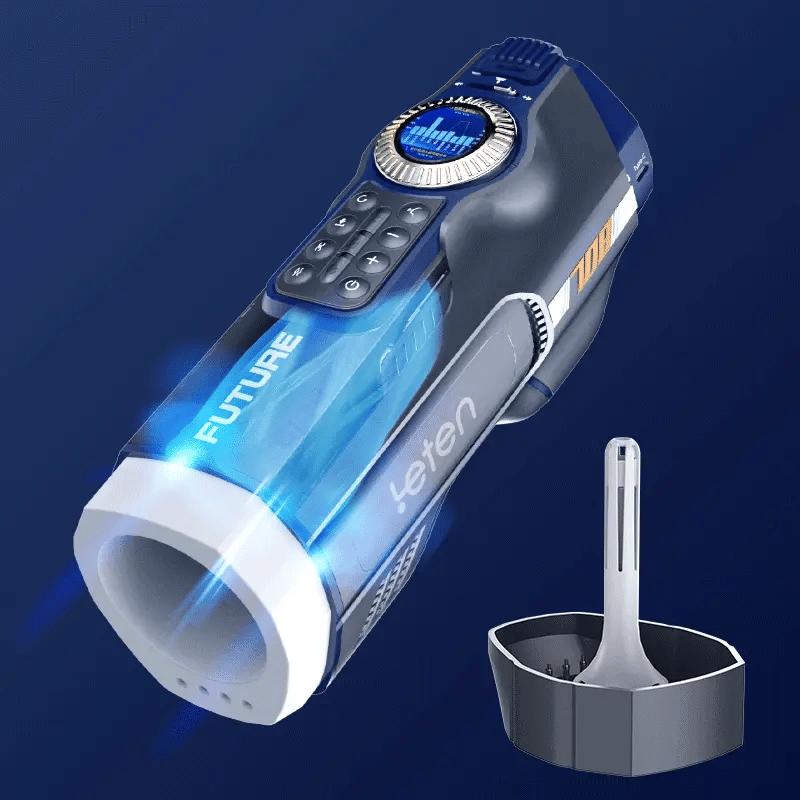 Leten - Smart Thrusting & Heating Masturbator with 490 Stimulation Modes, 39 Cylinders, JAV Moan Sound & LED Display