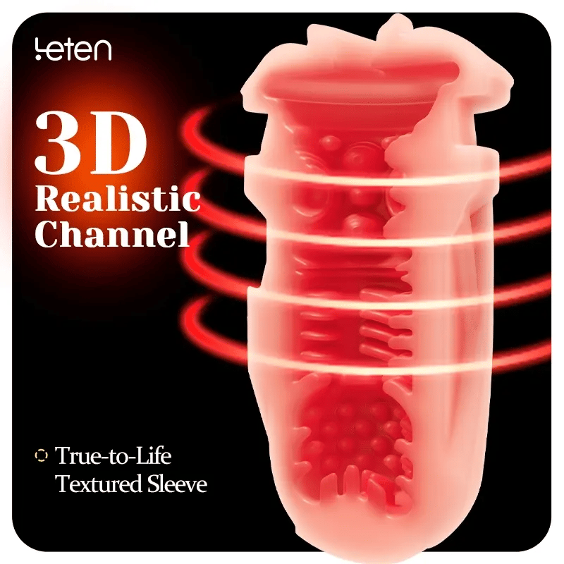 Leten - ThermoPod Pro - Infrared Heated Thrusting Male Masturbator 550 Thrusts/min Automatic  Realistic Warming Stroker